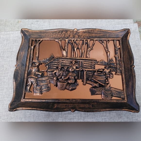 Vintage Maple Sugar Time Coopercraft Guild Wall Decor - Picture 1 of 5